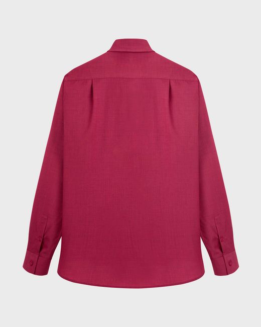 Vilebrequin Red Wool Shirt Solid