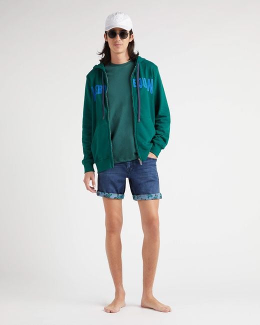 Vilebrequin Green Cotton Long Sleeves T-Shirt Embroidered Turtle for men