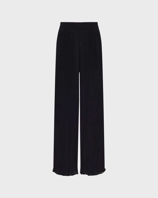 Vilebrequin Blue Tulle Wide-Leg Pants Solid
