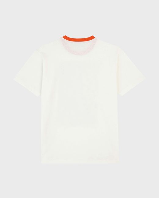 Vilebrequin Red Cotton T-Shirt La Plage From The Sky for men