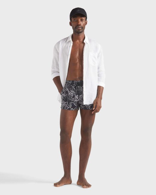 Vilebrequin Blue Short Swim Trunks Poulpes - Swimwear - Manta - Black - Size S for men