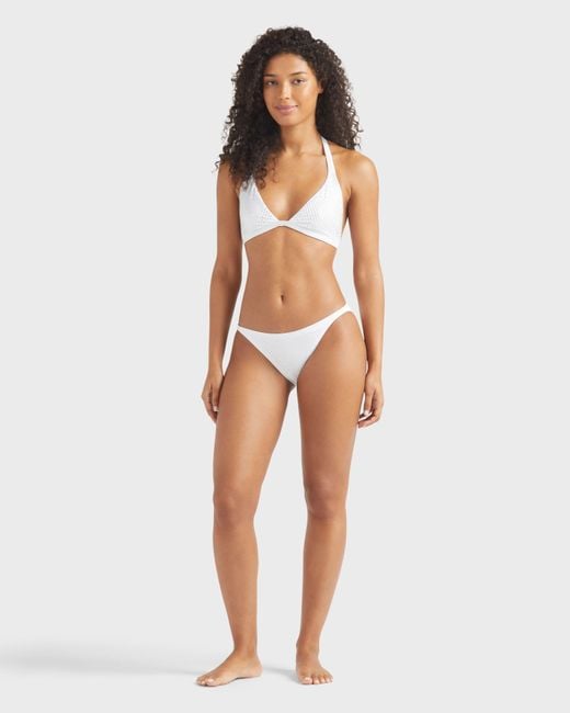 Vilebrequin Halter Bikini Top Strass - Swimwear - Flecha - White - Size Xs