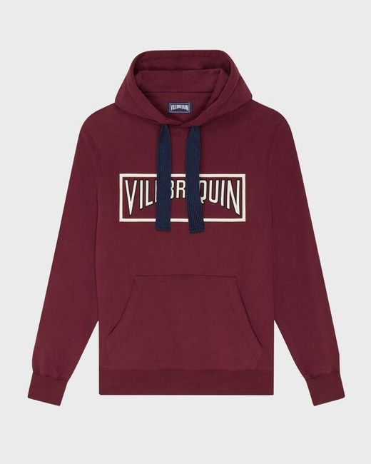 Vilebrequin Red Cotton Hoodie Sweatshirt Solid for men