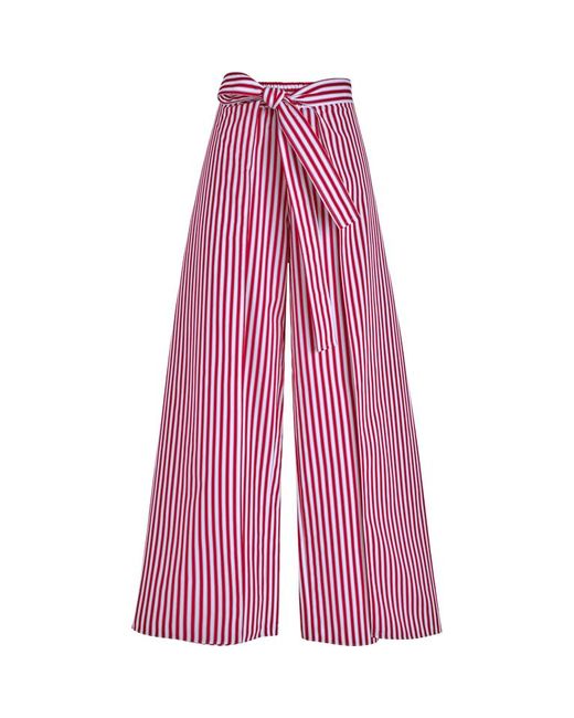Pantaloni donna in cotone biologico - x ines de la fressange - pantaloni - legende di Vilebrequin in Pink