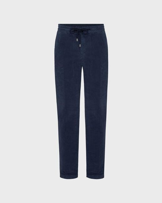 Vilebrequin Blue Large Lines Corduroy Jogger Pants Vintage for men