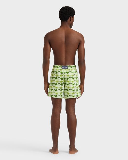 Vilebrequin Green Swim Shorts Embroidered Orcas for men