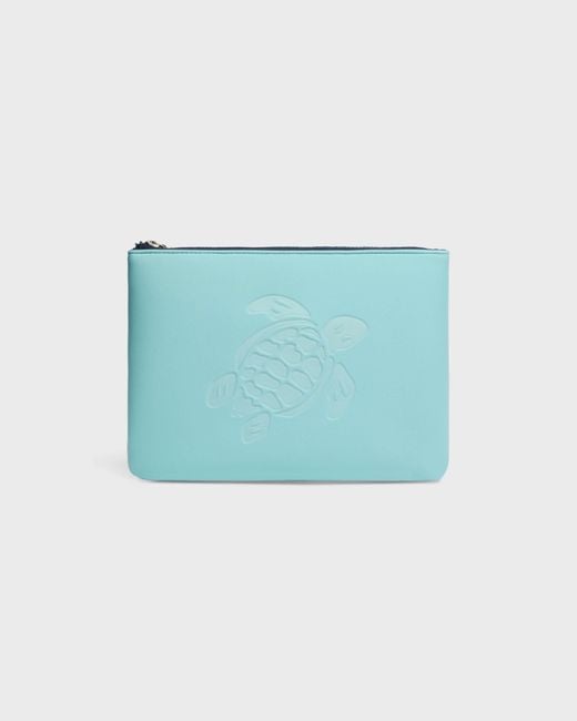 Vilebrequin Blue Neoprene Pouch Turtle