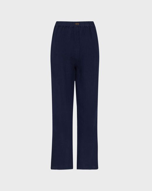 Vilebrequin Linen Comfort Pants Solid - Pant - Louizon - Blue - Size Xs