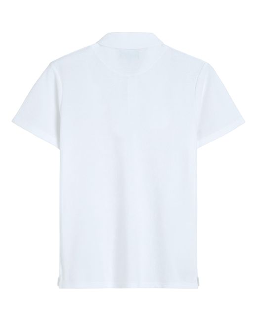 Vilebrequin Solid Polohemd Aus Jacquard Für Herren in White für Herren