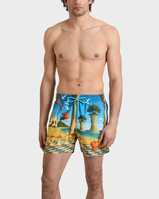 Vilebrequin Swim Trunks Eden - X 3.paradis - Swimwear - Moorea - Blue - Size M for men