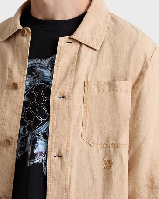 Vilebrequin Natural Mineral Dye Linen Overshirt for men