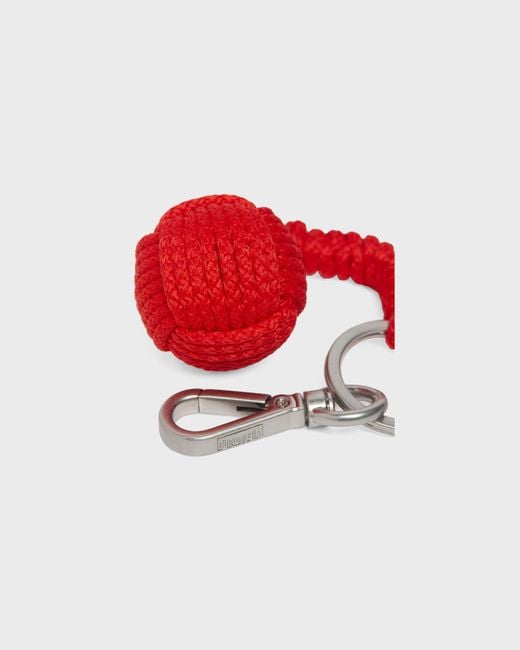 Porte-Clés Pelotte Corde Marine Uni Vilebrequin en coloris Red