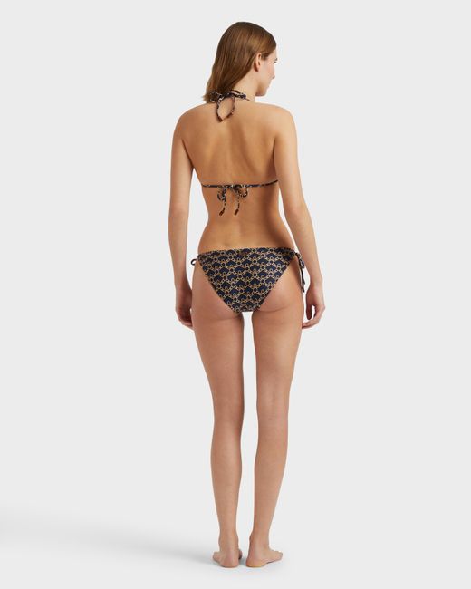 Vilebrequin Black Triangle Bikini Top Turtles Chain