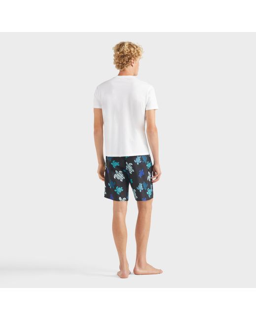 Vilebrequin T-shirt Aus Bio-baumwolle Mit Aufgestickter Schildkröte Für Herren in White für Herren