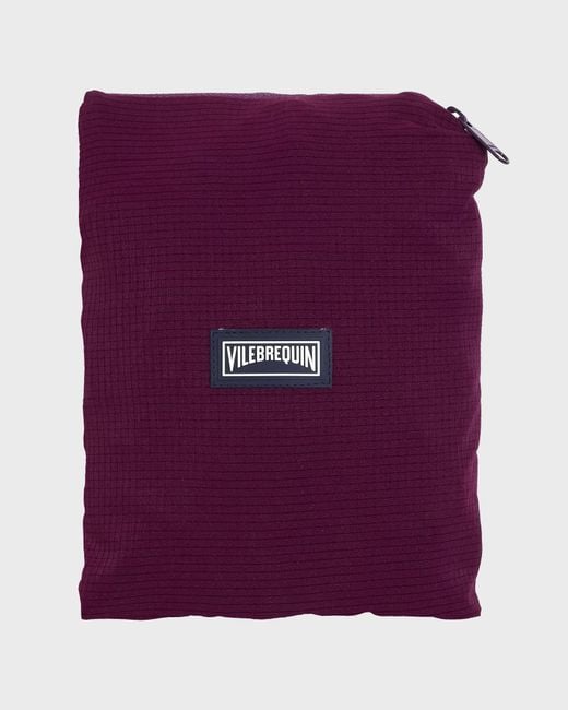 Vilebrequin Purple Micro-Perforated Ultra-Light And Packable Swim Shorts Solid for men