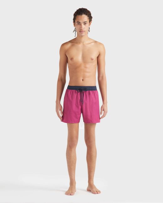 Vilebrequin Red Ultrafine Wool Swim Shorts Super 120's for men