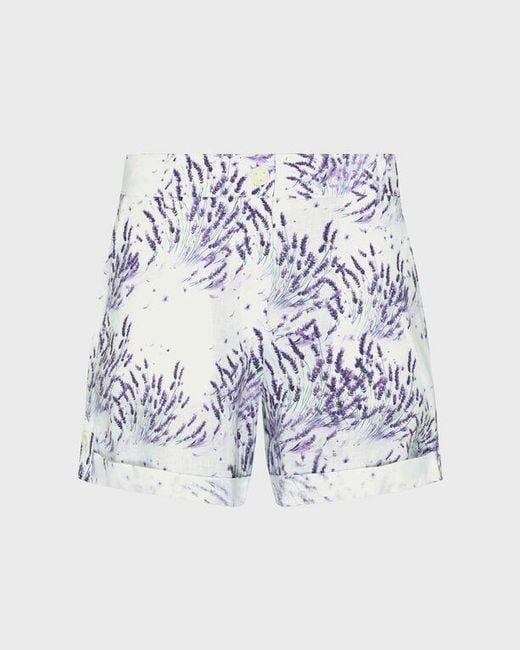 Vilebrequin White Linen Bermuda Shorts
