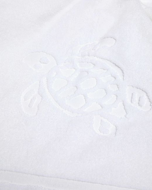 Vilebrequin White Solid Organic Cotton Beach Towel