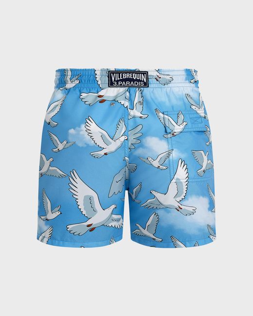 Vilebrequin Swim Trunks Doves - X 3.paradis - Swimwear - Moorea - Blue - Size M for men