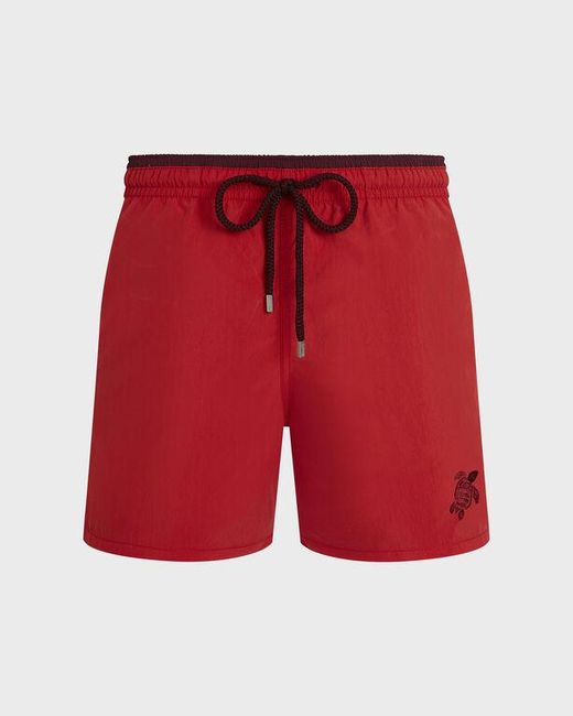 Vilebrequin Red Swim Shorts Bicolor for men
