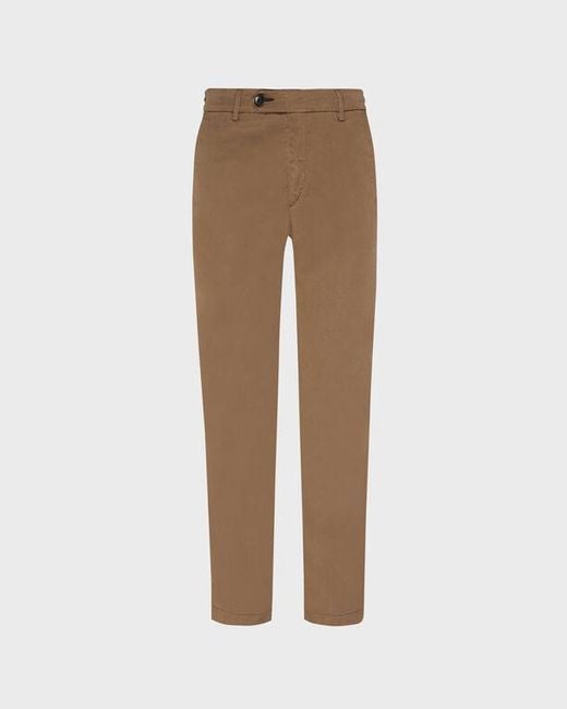 Vilebrequin Brown Cotton Chino Pants Solid for men