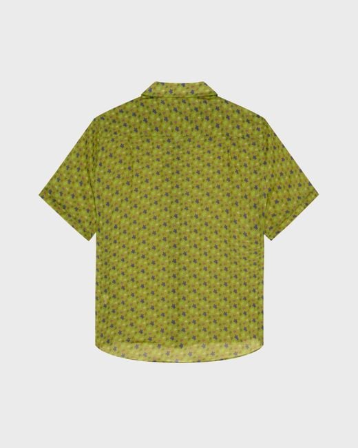 Vilebrequin Ramie Bowling Shirt Micro Ronde Des Tortues - Shirt - Courbis - Green - Size S for men