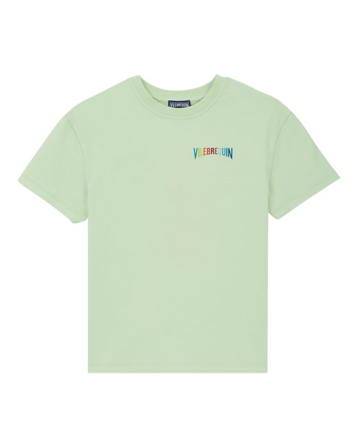 Vilebrequin Turtle Flowers T-shirt Aus Bio-baumwolle Für Jungen in Green für Herren