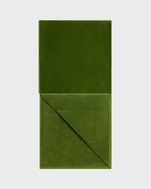 Vilebrequin Green Organic Cotton Beach Towel With Flap Pocket
