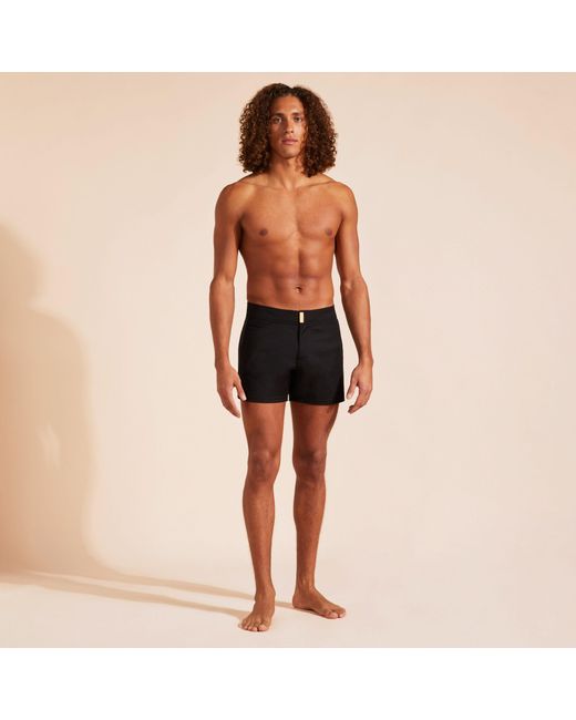 Vilebrequin Black Wool Swim Trunks Tailoring for men