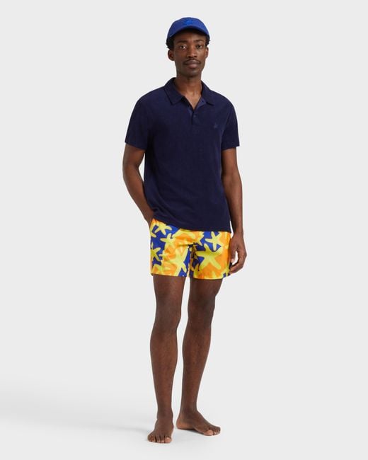 Vilebrequin Ultra-light And Packable Swim Shorts Starlight - Swimwear - Mahina - Orange - Size Xs for men