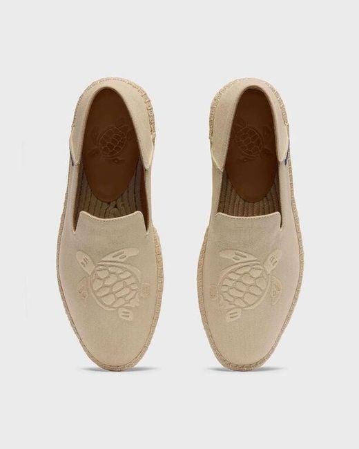 Vilebrequin Natural Canvas Boat Shoes Solid - Shoes - Clive - Beige - Size 42 for men
