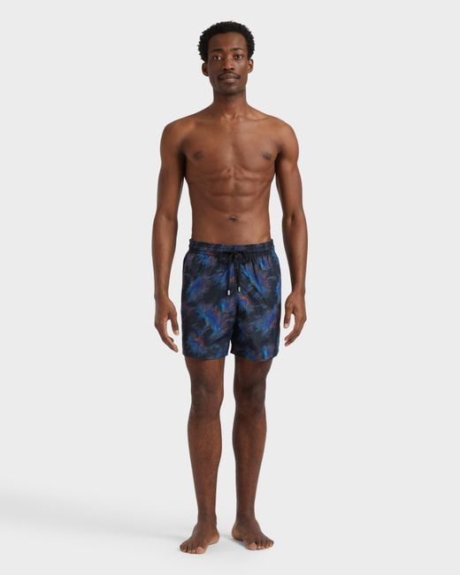 Vilebrequin Blue Silk Swim Shorts Kyoto - X Maison Bucol - Swimwear - Moopea - Black - Size S for men