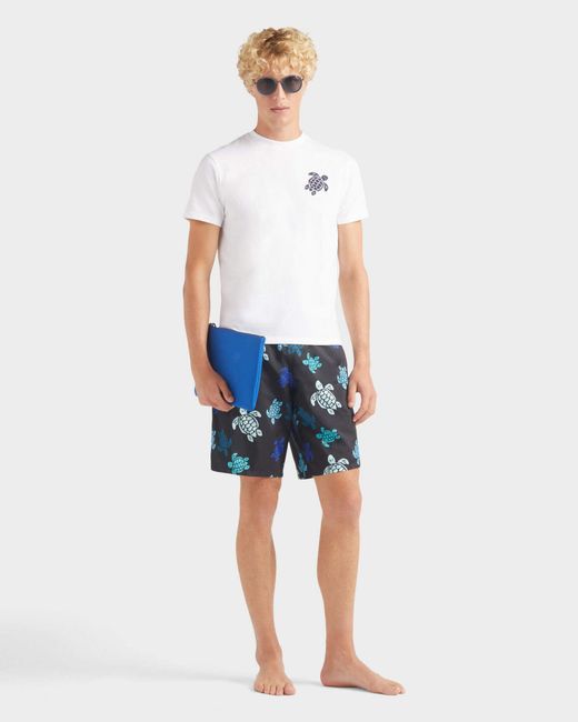 Vilebrequin Organic Cotton T-shirt Embroidered Turtle - Tee Shirt - Portisol - White - Size S for men