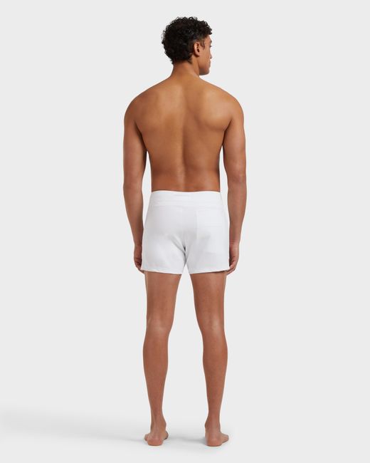 Vilebrequin White Flat Belt Swim Shorts Tailoring for men
