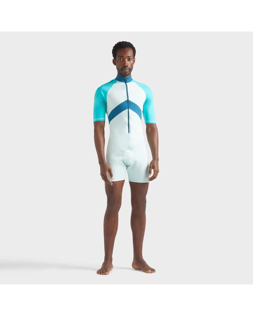 Rash Guard Intera Uomo Tricolore di Vilebrequin in Blue da Uomo