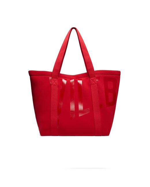 Vilebrequin Red Neoprene Large Beach Bag Solid