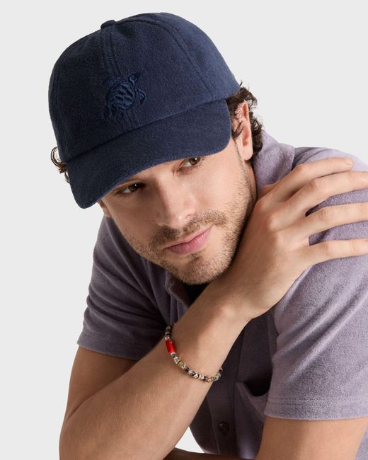 Vilebrequin Blue Terry Cap Solid for men