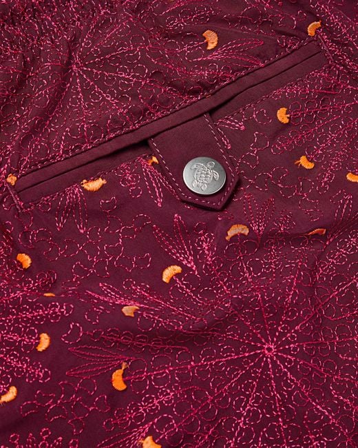 Vilebrequin Embroidered Swim Shorts Mosaic Urchin for men