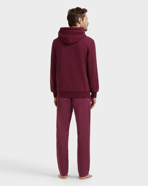 Vilebrequin Red Cotton Hoodie Sweatshirt Solid for men
