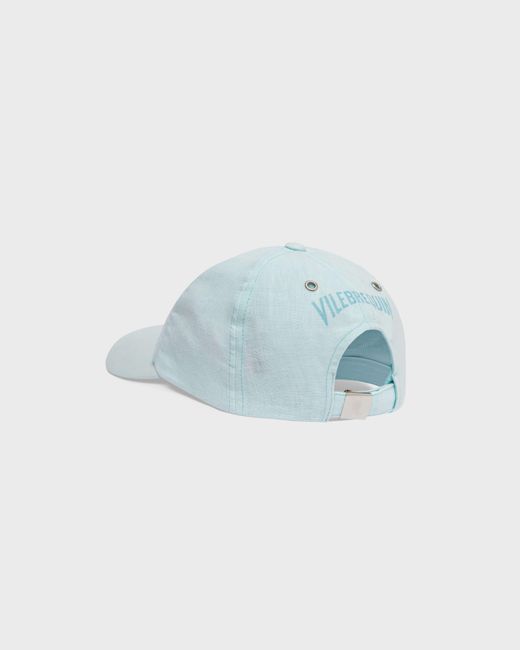 Vilebrequin Blue Linen Cap Solid