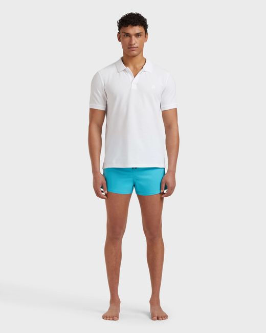Vilebrequin White Organic Cotton Pique Polo Shirt Solid for men