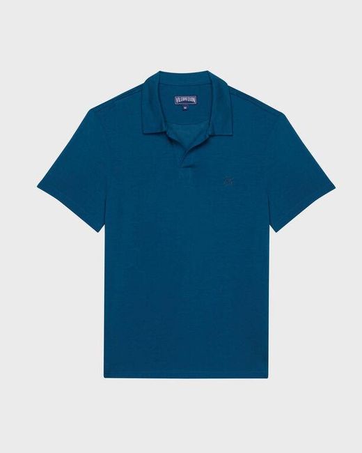 Vilebrequin Blue Polo Shirt Solid for men