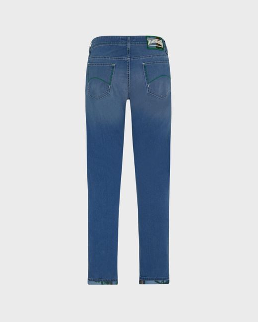 Vilebrequin Blue 5-Pockets Denim Pants Palms Offset for men