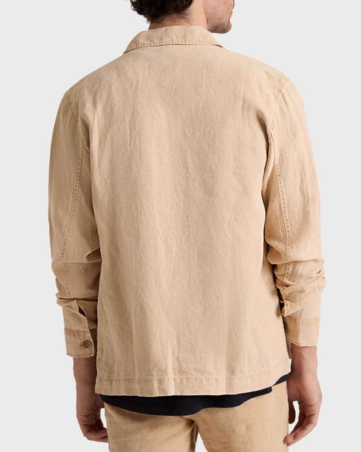 Vilebrequin Natural Mineral Dye Linen Overshirt for men