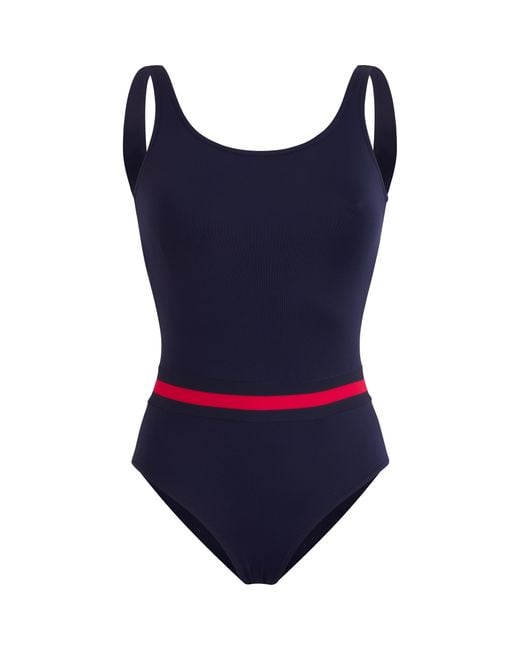 Vilebrequin Blue One-piece Swimsuit Solid