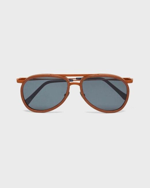 Vilebrequin Blue Wood Sunglasses Solid