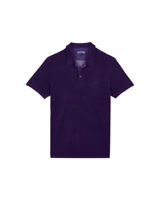 Vilebrequin Solid Frottee-polohemd Für Herren in Purple für Herren