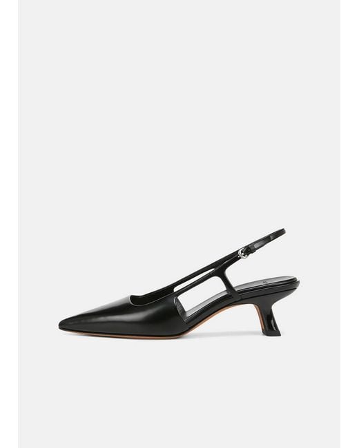 Vince White Bianca Leather Slingback Heel