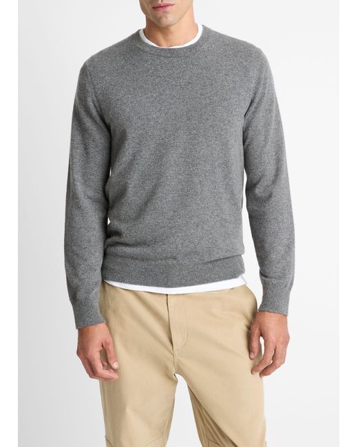 Vince Gray Cashmere Crew Neck Sweater for men
