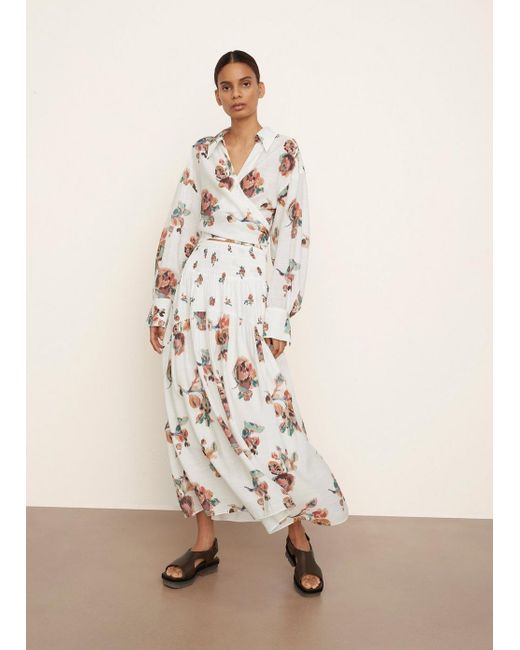 Vince Synthetic Ikat Floral Back Tie 